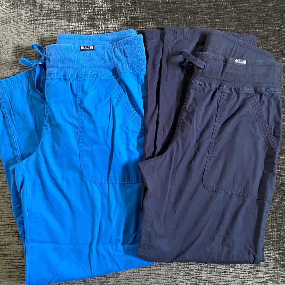 Two pair of Koi scrub pants